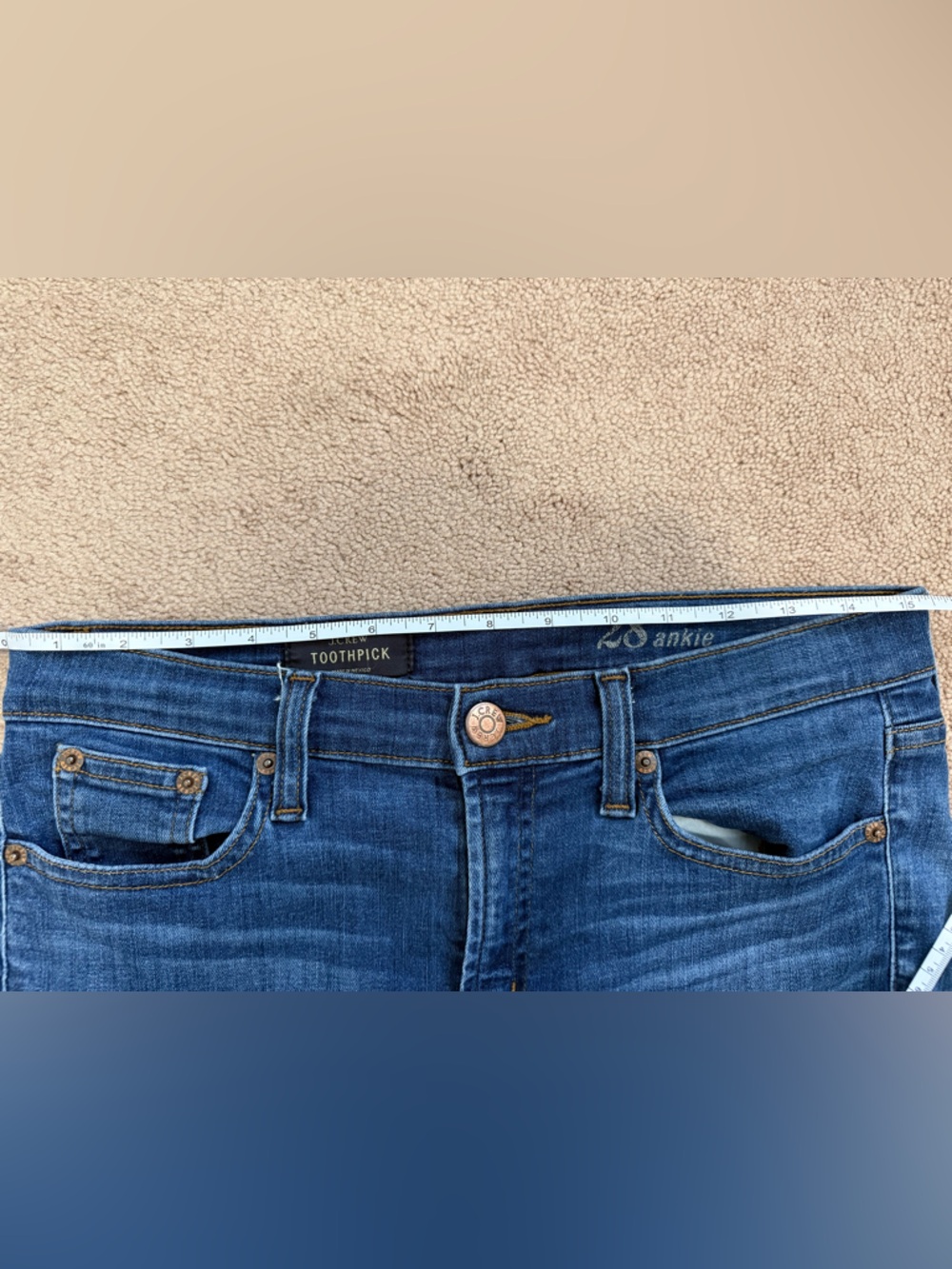 J.Crew Toothpick Ankle Jean size 28 - Picture 6 of 6